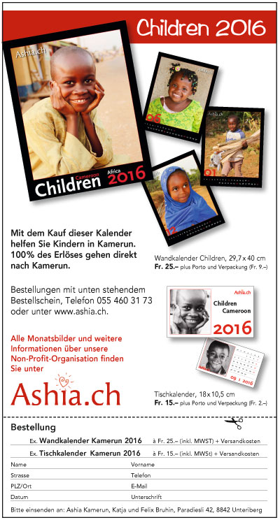 Ashia Kinderkalender 2016