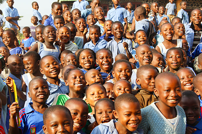 Lachende Kinder Afrika