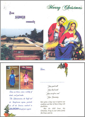 Weihnachtskarte Sajocah