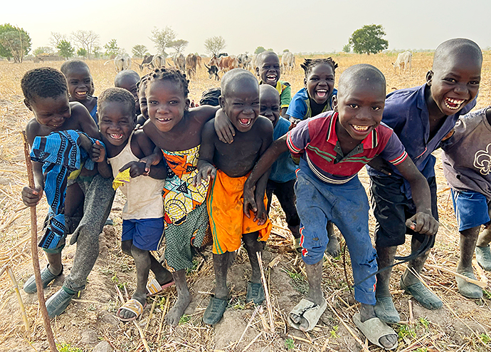 Kinder in Kamerun Kourbi Nordkamerun