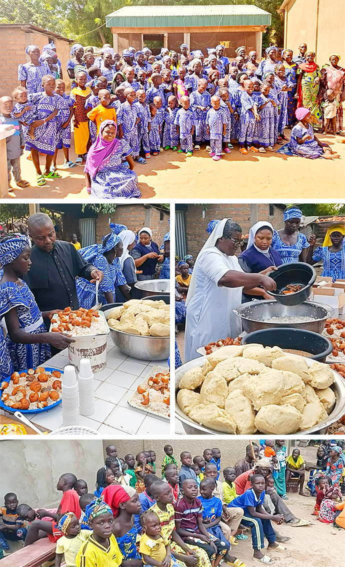 Weihnachten Afrika Kamerun Kinderhilfswerk Essen schenken Lebensmittel Weihnachtsfest