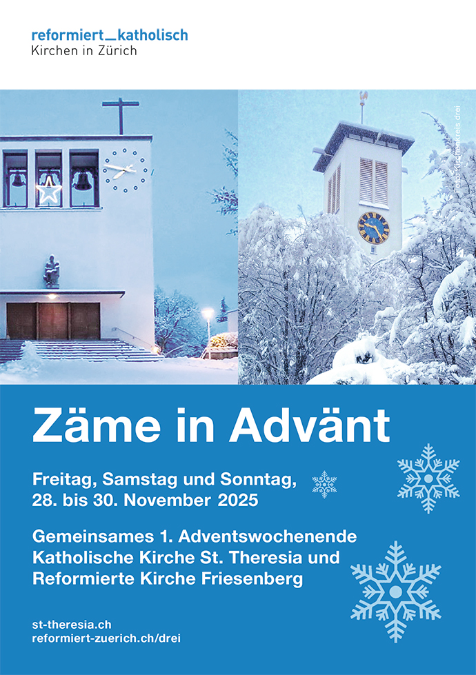 Zäme in Advänt Adventsverkauf Sankt Theresia Borrweg Zürich
