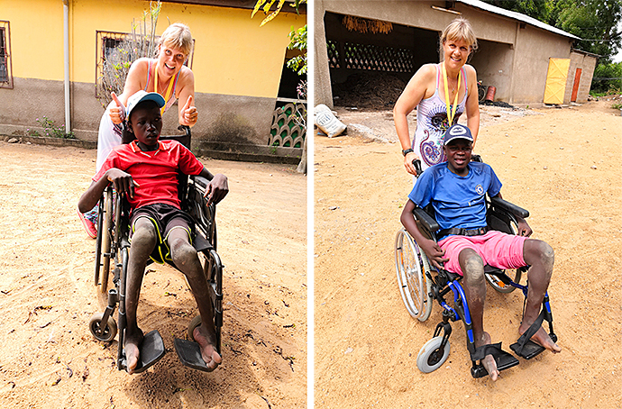 Rollstühle spenden Afrika