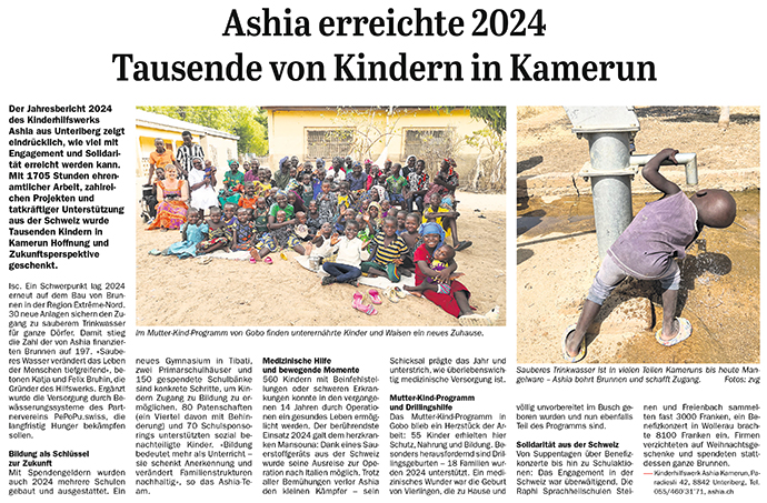 Einsiedler Anzeiger August 2025 Ashia Kamerun