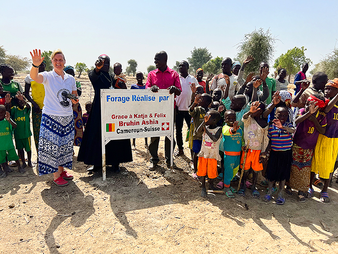 Brunnenbohrung Afrika Wasserprojekt Kamerun Extrême-Nord