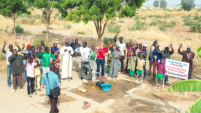 Brunnenbohrung Afrika Wasserprojekt Kamerun Extrême-Nord