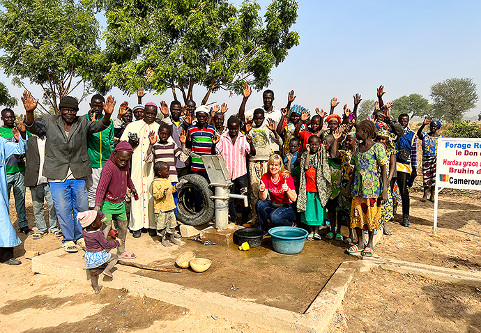 Brunnenbohrung Afrika Wasserprojekt Kamerun Extrême-Nord