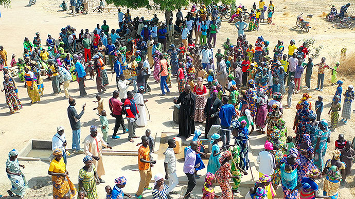Brunnenbohrung Afrika Wasserprojekt Kamerun Extrême-Nord