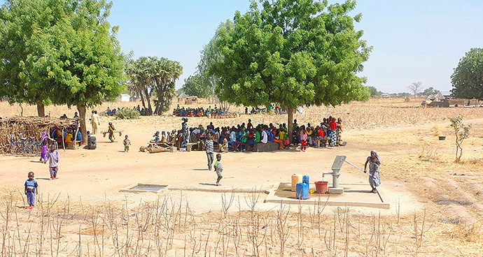 Brunnenbohrung Afrika Wasserprojekt Kamerun Extrême-Nord