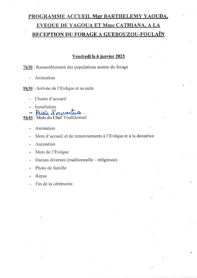 Brunnenbohrung Afrika Wasserprojekt Kamerun Extrême-Nord