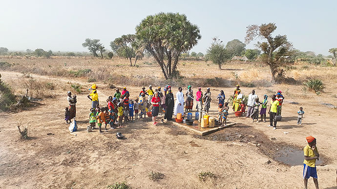 Brunnenbohrung Afrika Wasserprojekt Kamerun Extrême-Nord
