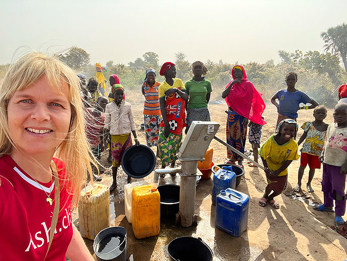 Brunnenbohrung Afrika Wasserprojekt Kamerun Extrême-Nord